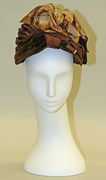 Hat, silk, American