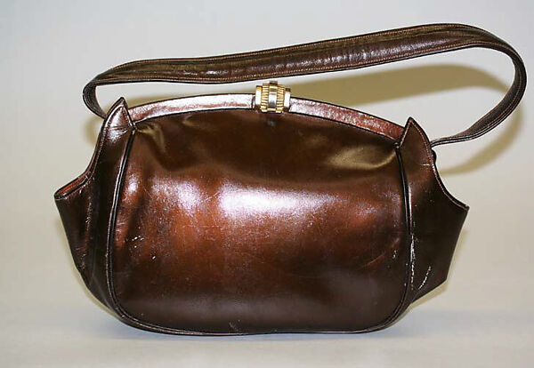 Accessory set, A. Gillet (French), leather, plastic (vinyl), French