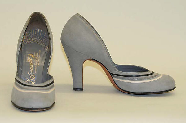 Pumps, Delman (American, founded 1919), leather, American 