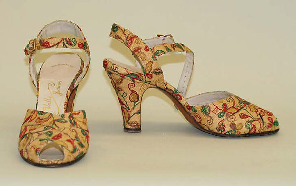 Accessory set, Dominick LaValle, raffia, acetate, American