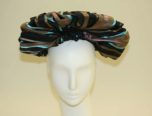 Accessory set, Dominick LaValle, suede, silk, American