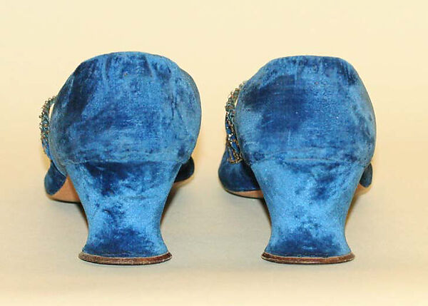 Shoes, Hellstern and Sons (French, active 1870–ca. 1972), silk, metal, leather, French