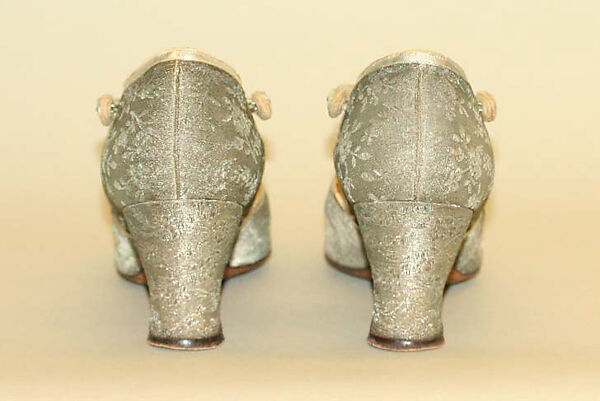 Evening shoes, I. Miller (American, founded 1911), leather, metal thread, American