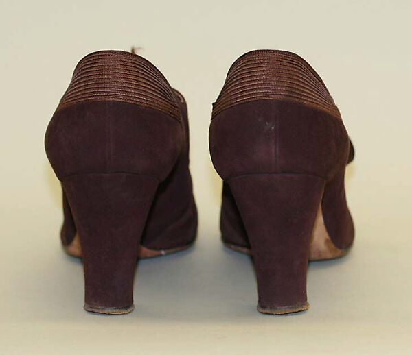 Shoes, I. Miller (American, founded 1911), leather, silk, American