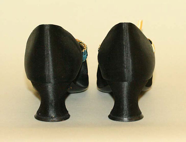 Shoes, J. &amp; J. Slater (American), silk, leather, American