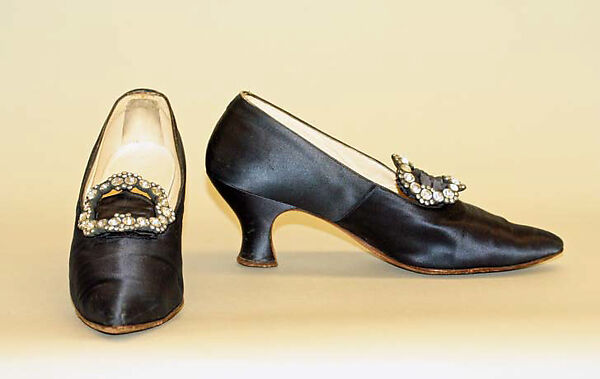 Evening pumps, Nancy Haggerty (American), silk, metal, glass, American 