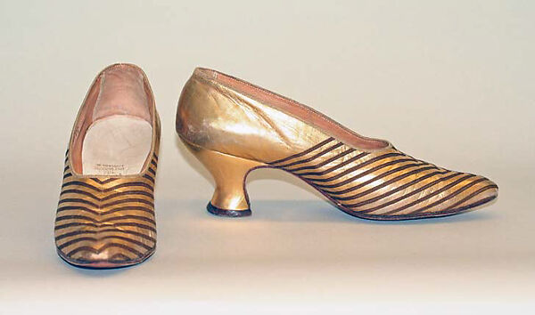 Evening shoes, Peal &amp; Co., Ltd. (British), leather, silk, British 