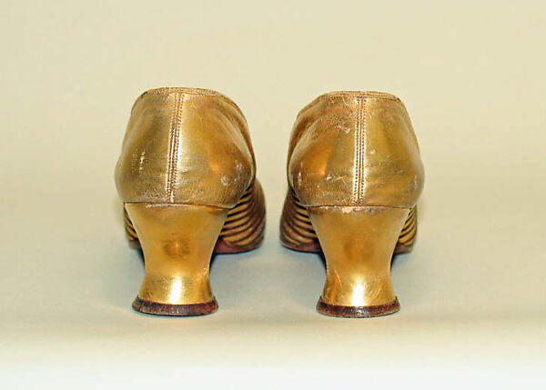 Evening shoes, Peal &amp; Co., Ltd. (British), leather, silk, British