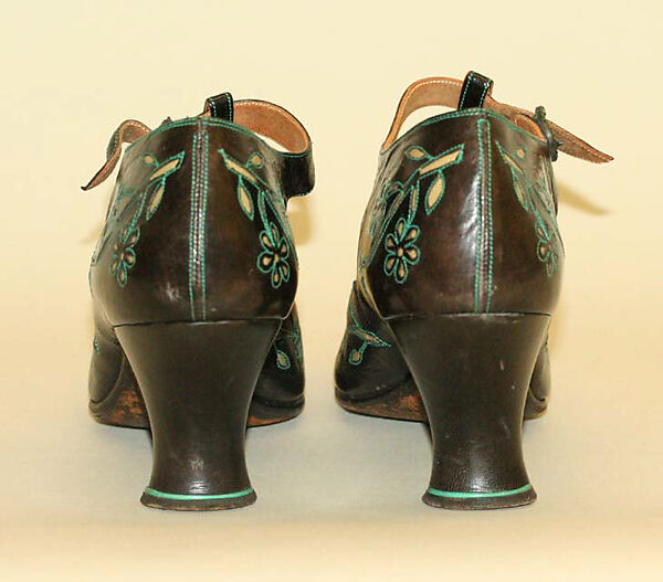 Shoes, leather, cotton, French