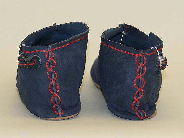 Slippers, leather, American