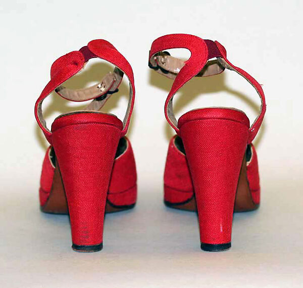 Shoes, Frank Brothers (American, founded 1865), linen, leather, American