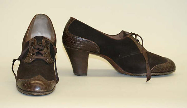 Oxfords, leather, American 