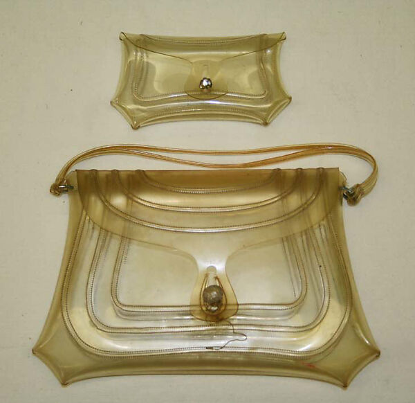 Accessory set, plastic (vinyl), glass, American