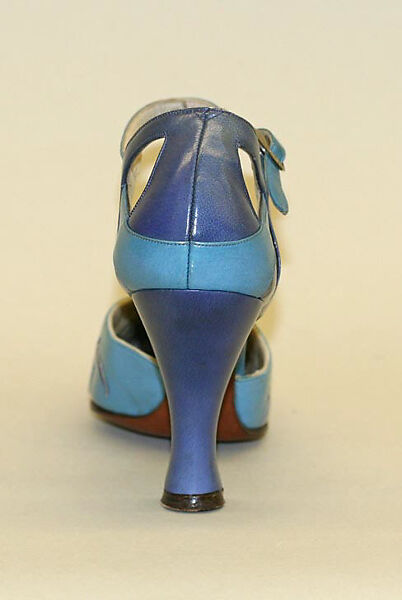 Shoes, Morris Wolock &amp; Co., leather, metal, American