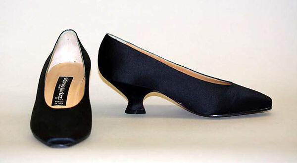 Pumps, Sidonie Larizzi (French), leather, silk, French 