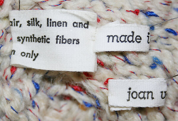 Hat, Joan Vass (American, New York 1925–2011 New York), wool blend, American