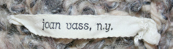 Hat, Joan Vass (American, New York 1925–2011 New York), wool, American