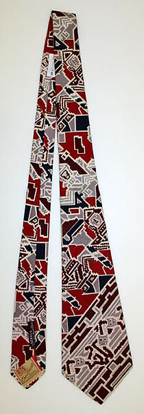 Necktie, silk, synthetic fiber, American 