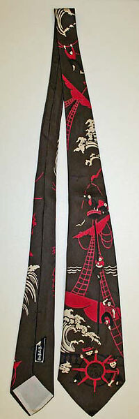 Necktie, silk, American 