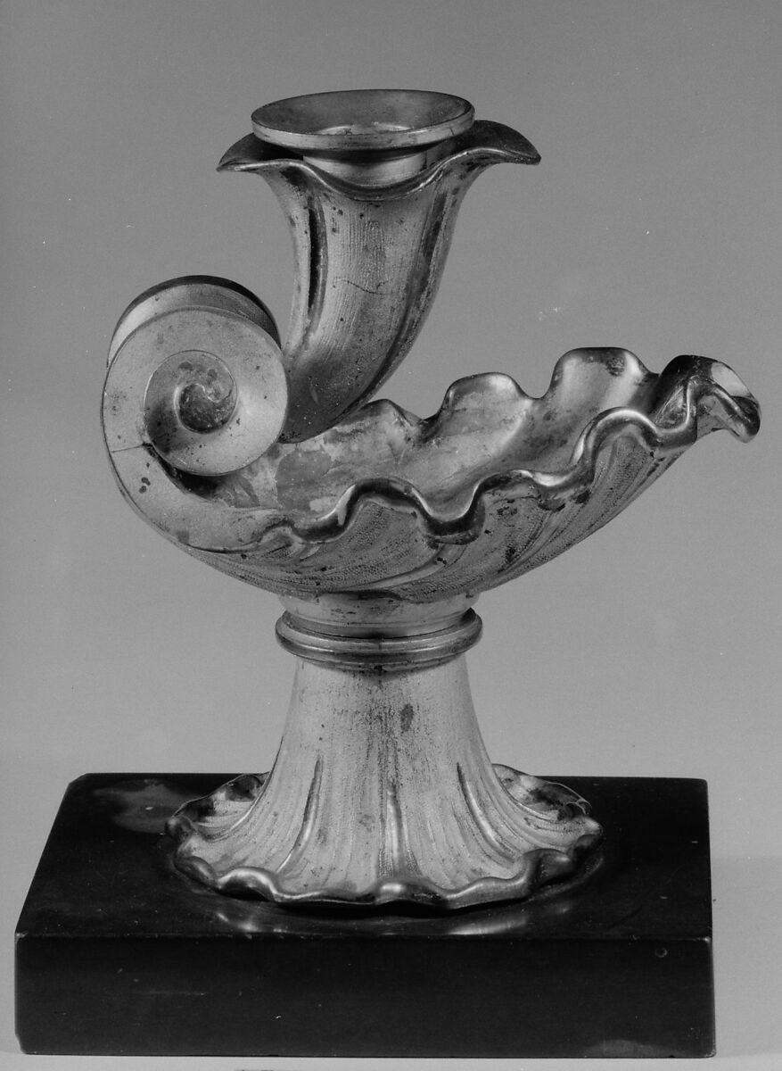 Candelabrum, Gilt bronze, marble 