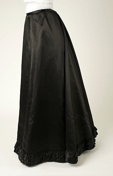 Skirt, silk, probably French