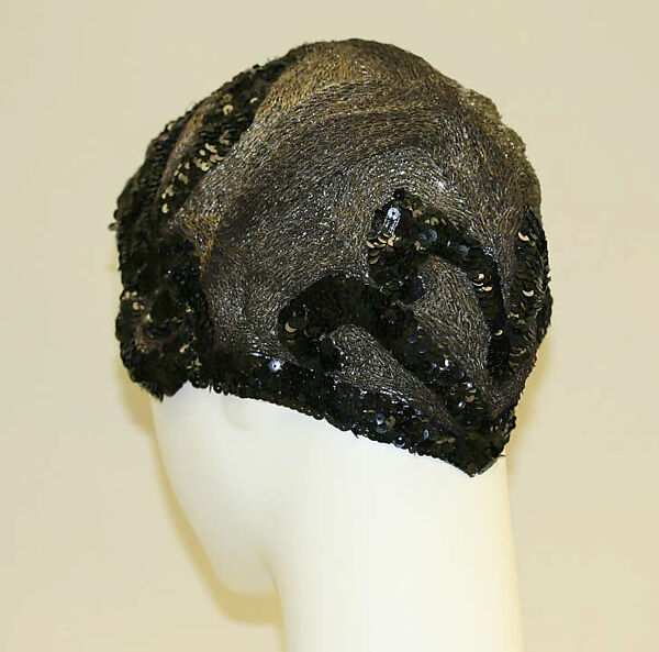 Evening cloche, [no medium available], American