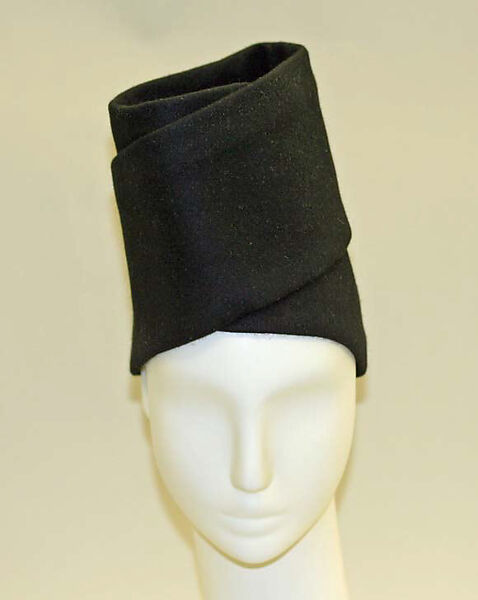 Hat, John-Frederics (American, 1929–1948), wool, American 