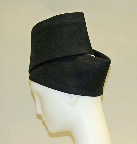 Hat, John-Frederics, Inc. (American, 1929–1948), wool, American