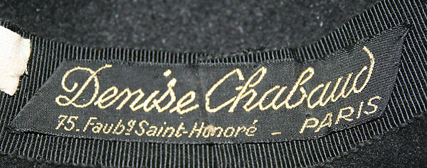 Hat, wool, silk, French