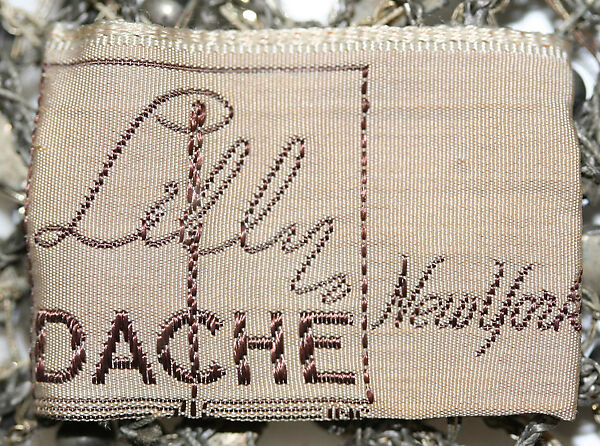 Evening snood, Lilly Daché (American (born France), Bègles 1898–1989 Louvecienne), metallic thread, glass, plastic, American