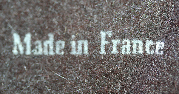 Hat, wool, feathers, beads, American