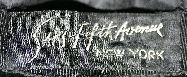 Hat, Saks Fifth Avenue (American, founded 1924), rayon, feathers, American