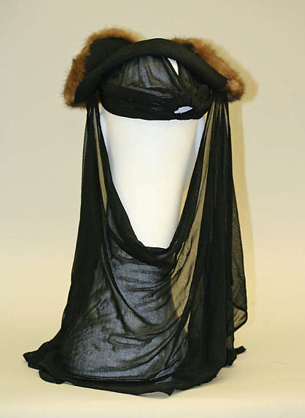 Hat, Julius Garfinckel &amp; Co. (American), wool, silk, fur, American