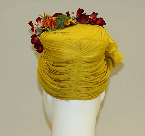 Turban, Madame Pauline, silk, American