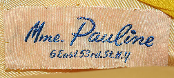 Turban, Madame Pauline, silk, American