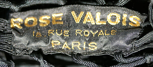 Hat, Rose Valois (French), straw, rayon, French