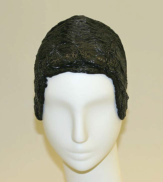 Skullcap, plastic, cotton, probably American 