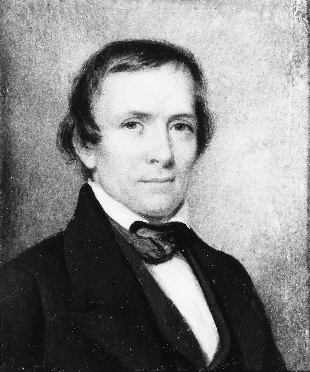 Portrait of a Gentleman, James Reid Lambdin (1807–1889), Watercolor on ivory, American 