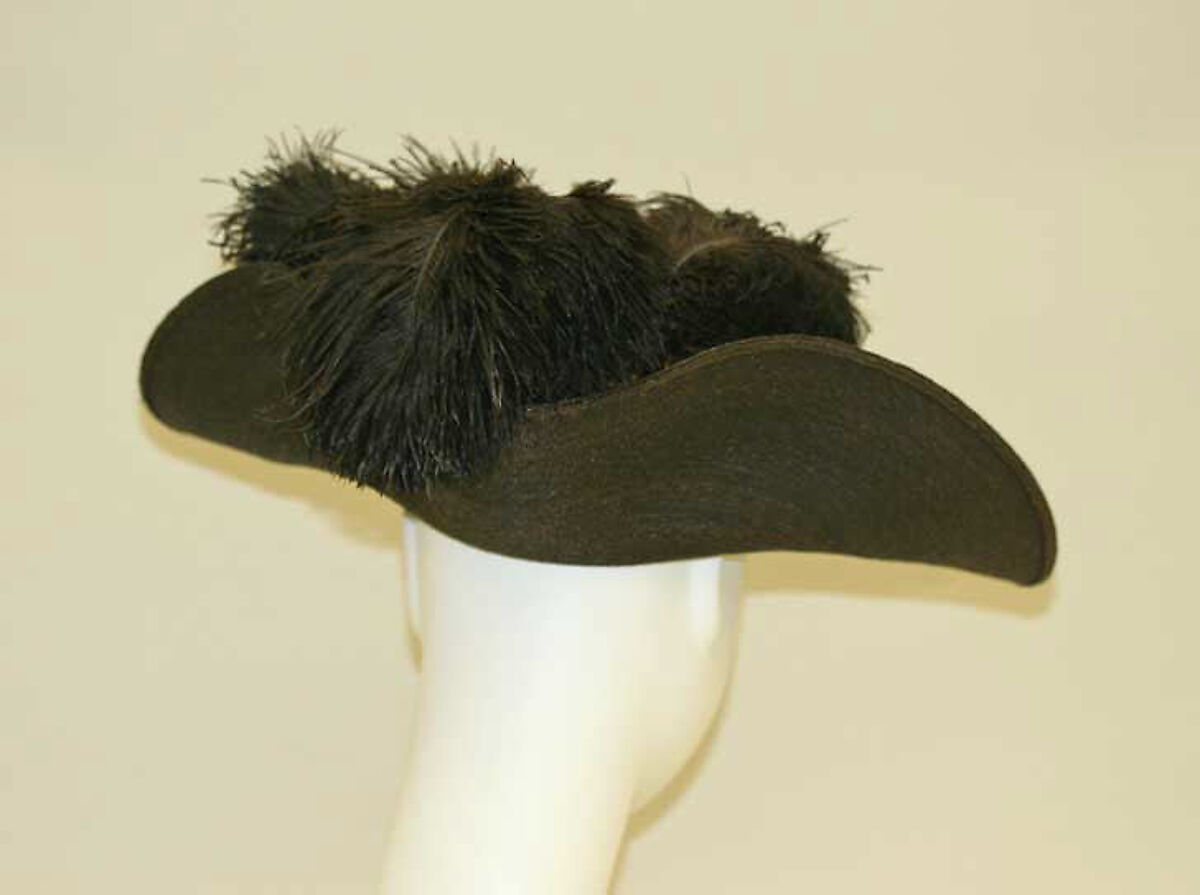 Hat, straw, feathers, American or European