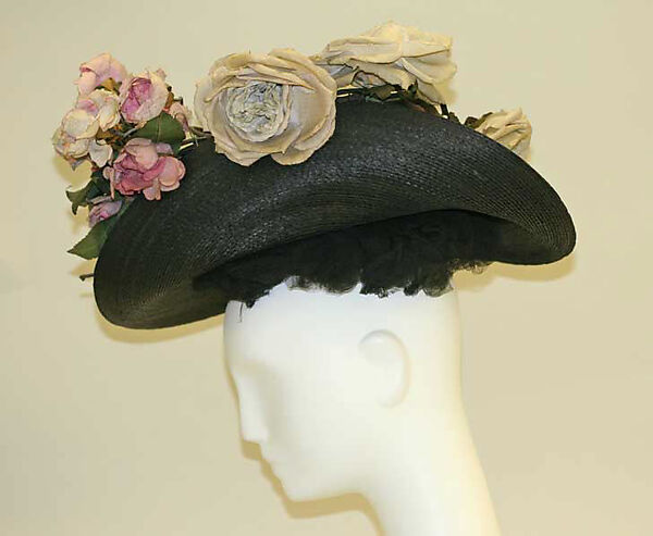 Hat, straw, probably American