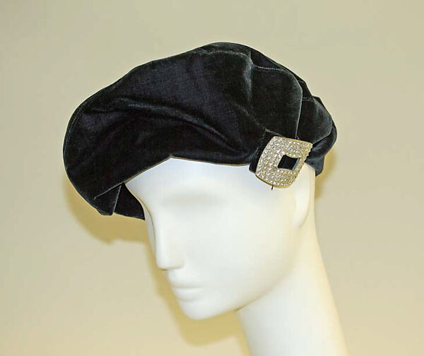 Beret, Schiaparelli (French, founded 1927), [no medium available], French 