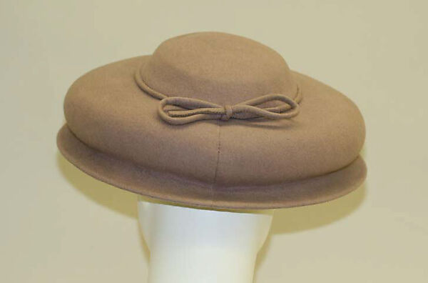 Hat, Sally Victor (American, 1905–1977), wool, American