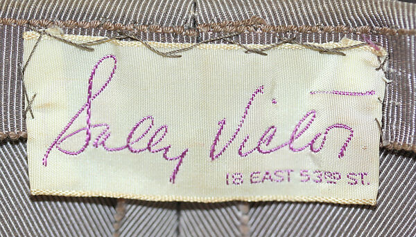 Hat, Sally Victor (American, 1905–1977), wool, American