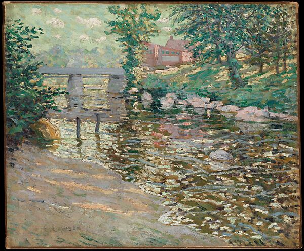 The Bronx River, Ernest Lawson (American (born Canada), Halifax 1873–1939 Miami, Florida), Oil on canvas, American 