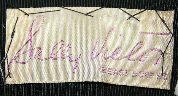 Bonnet, Sally Victor (American, 1905–1977), wool, American