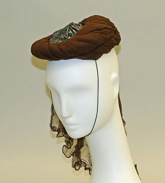 Dinner hat, Madame Agnès (French, founded 1917), [no medium available], French 