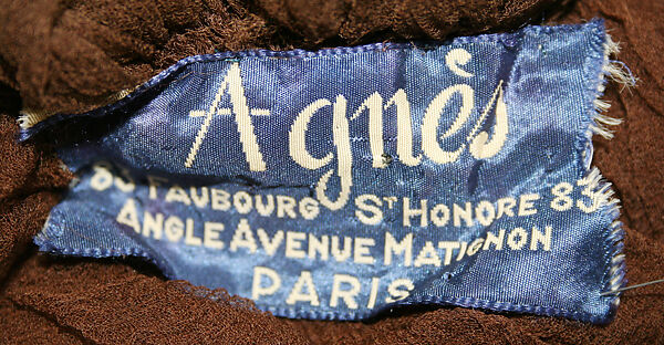 Dinner hat, Madame Agnès (French, founded 1917), [no medium available], French