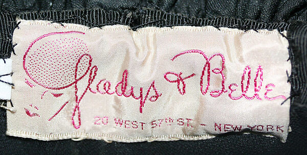 Pillbox hat, Gladys &amp; Belle, wool, American