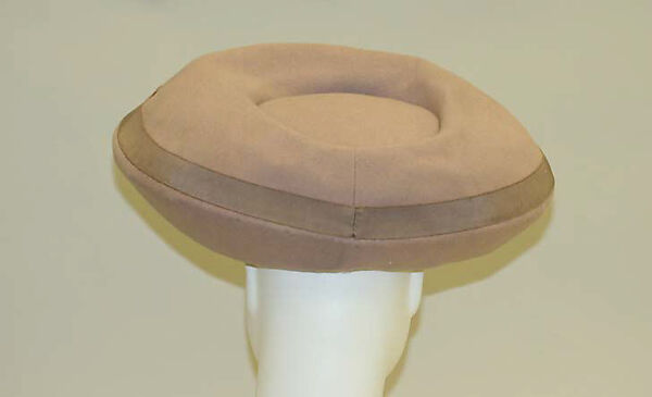 Hat, Sally Victor (American, 1905–1977), wool, American