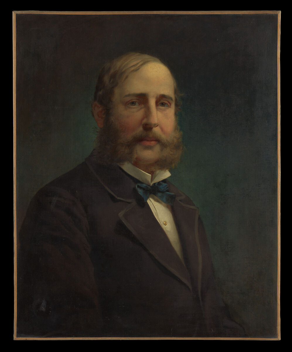 Self-portrait, Jacob Hart Lazarus (1822–1891), Oil on canvas, American 